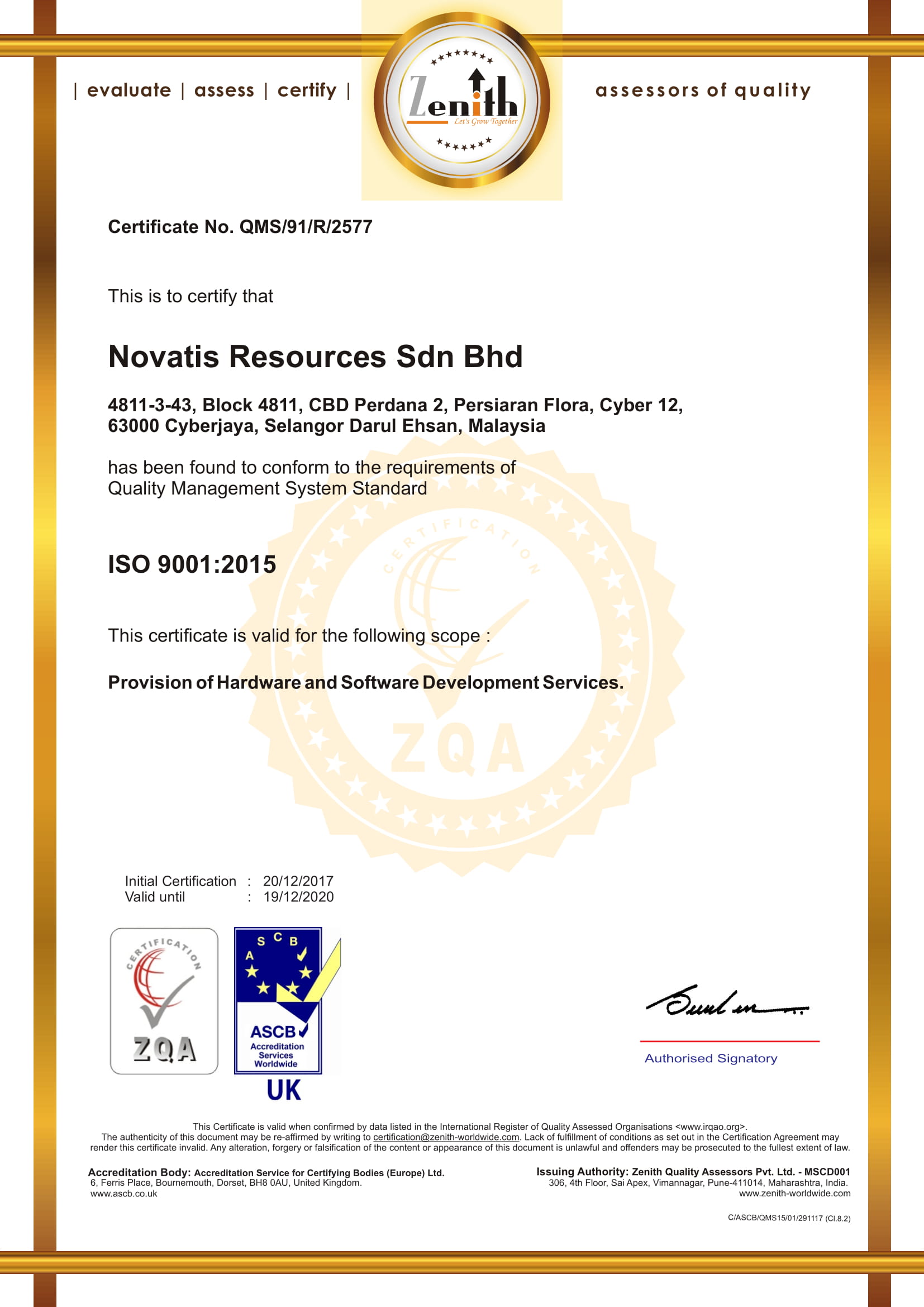 Novatis Resources Sdn Bhd - RavenfvGould